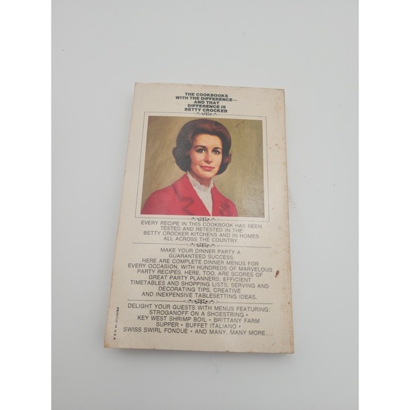 Vintage 1975 Betty Crocker's Dinner Parties Cookbook Special Edition Paperback‎ - Picture 2 of 6